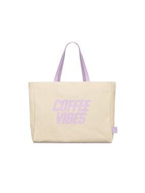 Nespresso Lavender Tote Bag BNIP Reusable Shopping Bag Laptop Work Travel Gym
